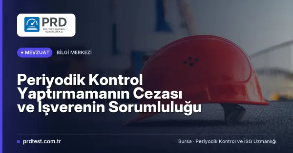 Periyodik Kontrol Yaptırmamanın Cezası ve İşverenin Sorumluluğu